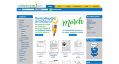 Desktop Screenshot of edworksheets.com